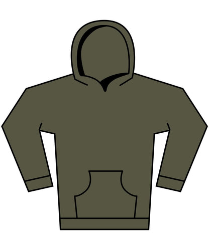 Build Your Brand BYB Vintage heavy hoodie BY294 - Olive - Customisable Hoodies