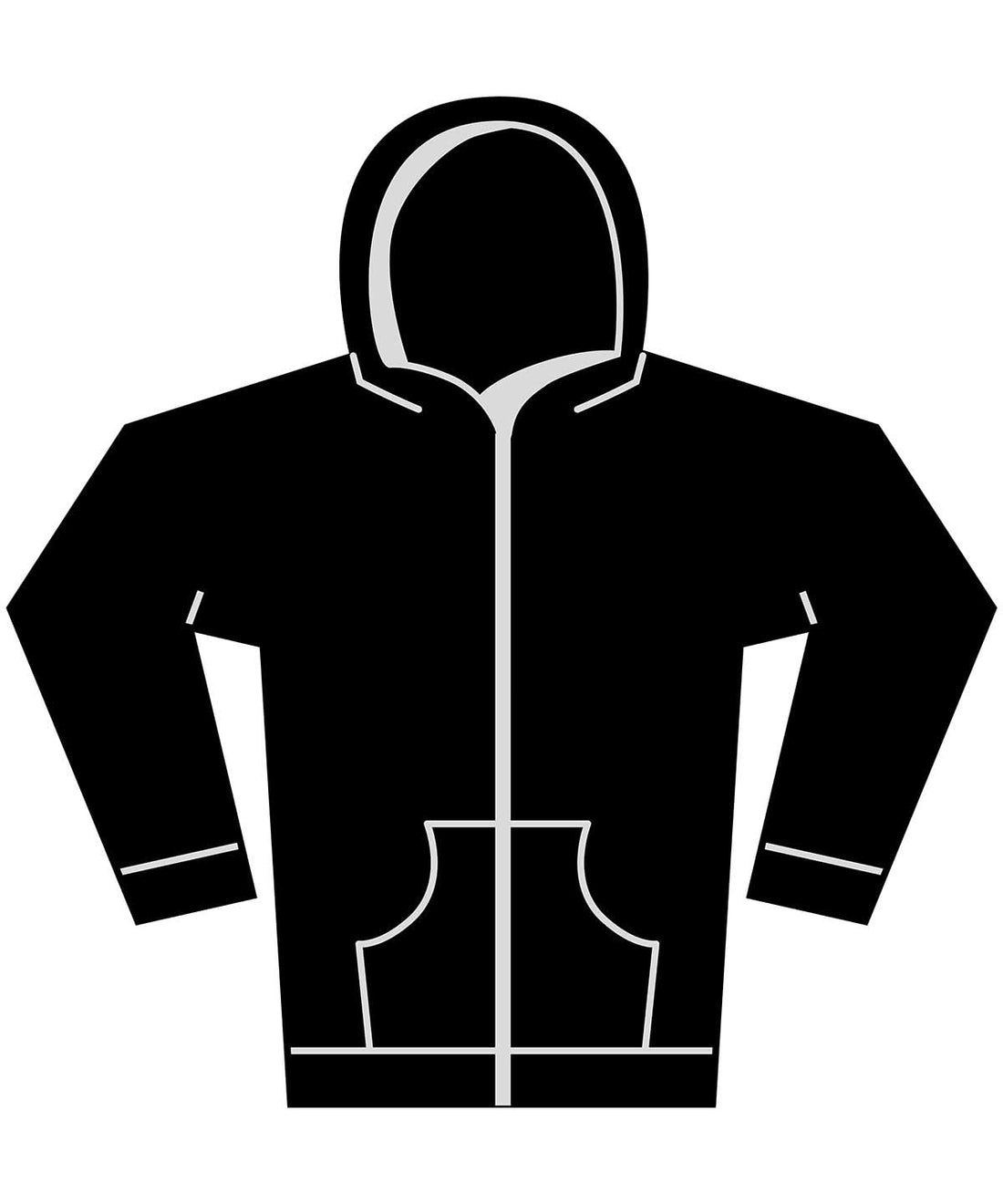 Build Your Brand BYB Womens vintage heavy zip hoodie BY299 - Black - Customisable Hoodies
