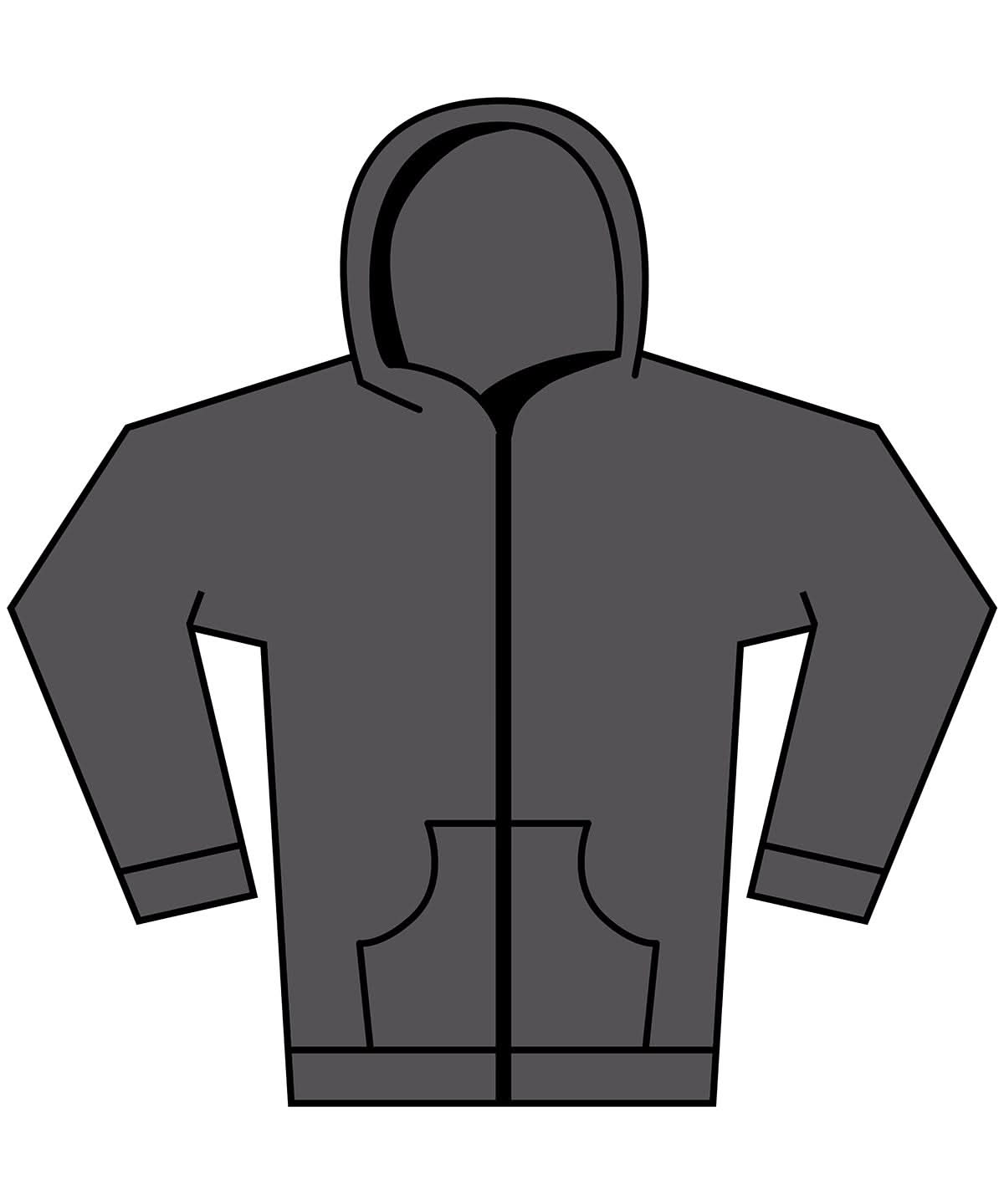 Build Your Brand BYB Womens vintage heavy zip hoodie BY299 - Magnet - Customisable Hoodies