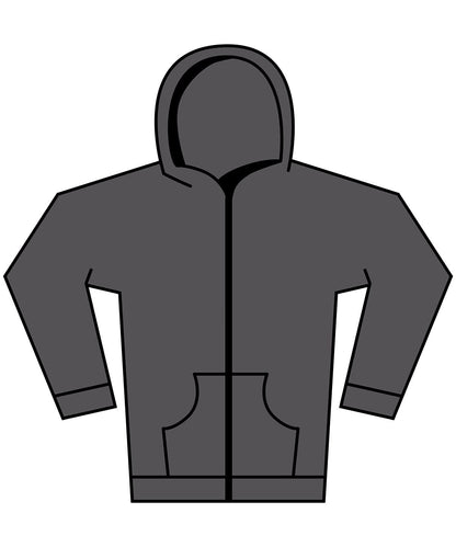 Build Your Brand BYB Womens vintage heavy zip hoodie BY299 - Magnet - Customisable Hoodies