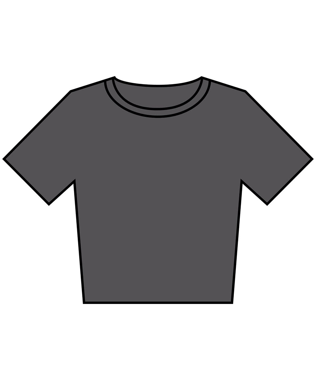Build Your Brand BYB Womens vintage cropped tee BY305 - Magnet - Customisable T-Shirts