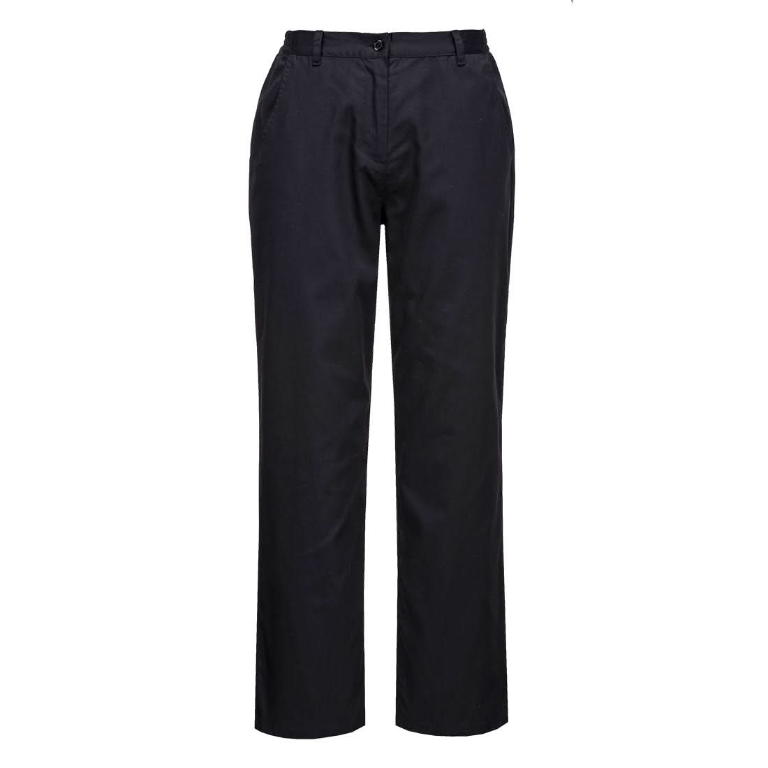 Portwest ChefS WomenS Rachel Trousers C071 - Black - Customisable Trousers