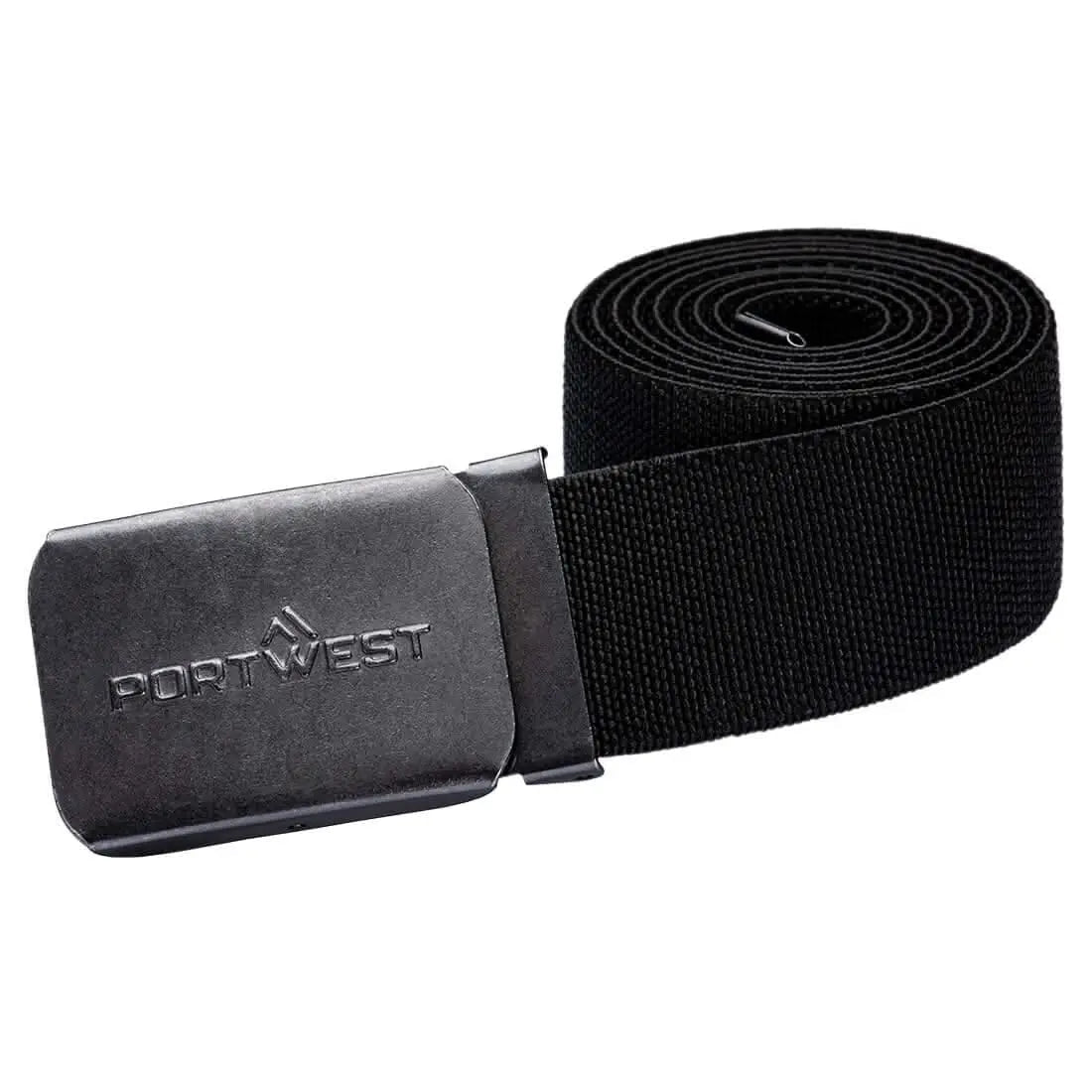 Elasticated Work Belt C105 - Black - Customisable Workwear Accessories