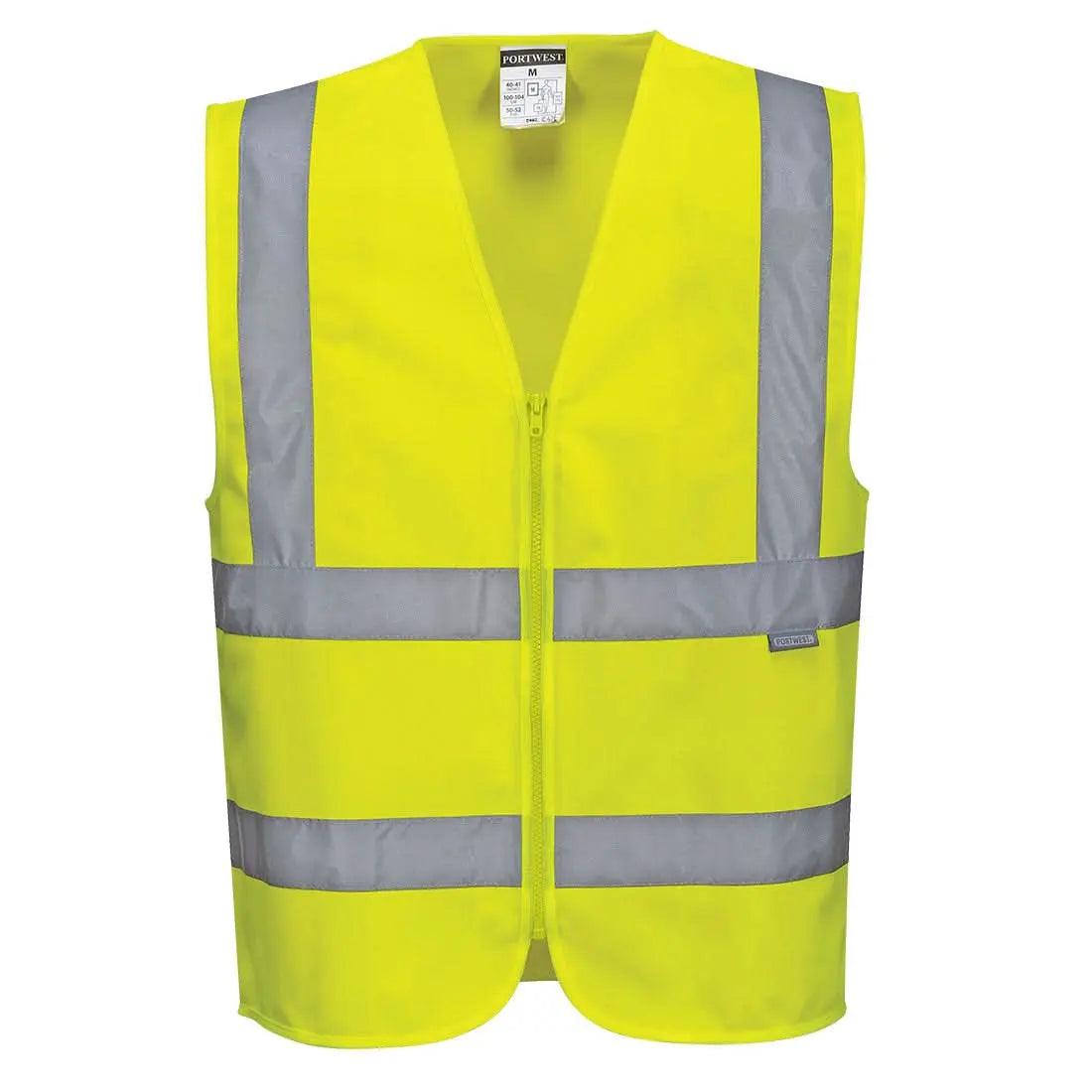 Hi Vis Band And Brace Vest C375 - Yellow - Customisable Vests