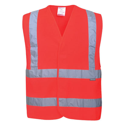 Portwest Hi Vis Band And Brace Vest C470 - Red - Customisable HV Vest