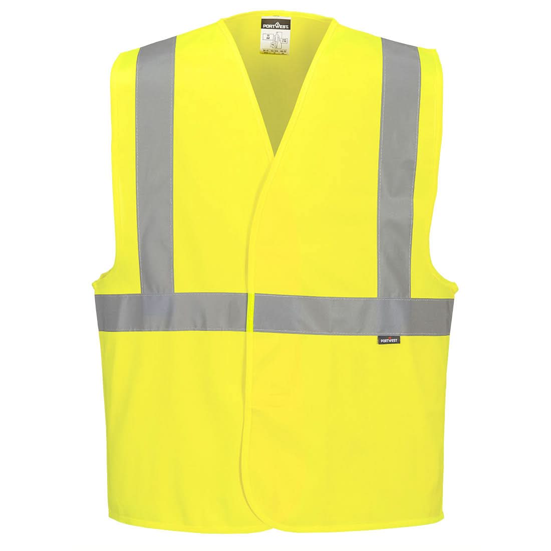 Portwest Hi Vis Band And Brace Vest C472 - Yellow - Customisable HV Vest