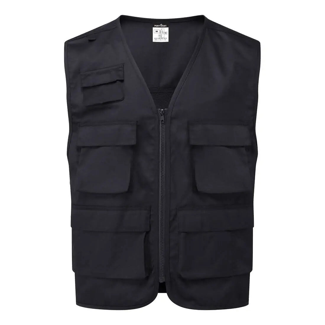 Work Vest C704 - Black - Customisable Vests