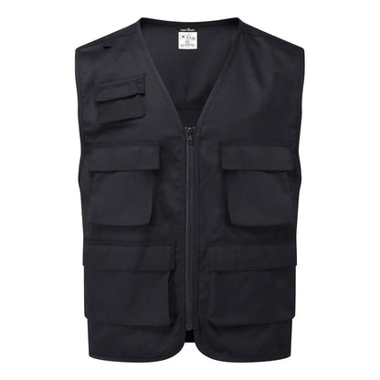 Work Vest C704 - Black - Customisable Vests