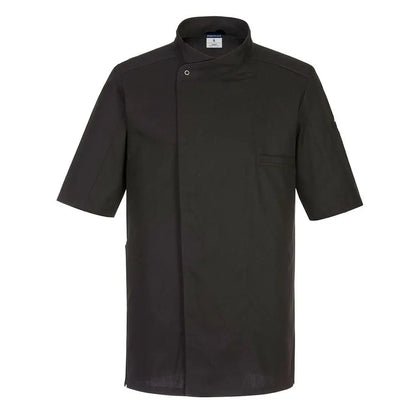 Chef S Meshair Pro Surrey Jacket Ss C735 - Black - Customisable Work Jackets