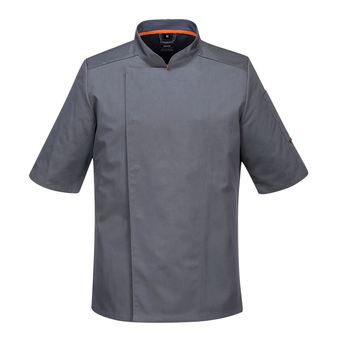 Portwest ChefS Meshair Pro Jacket SS C738 - Slate Grey - Customisable Jacket