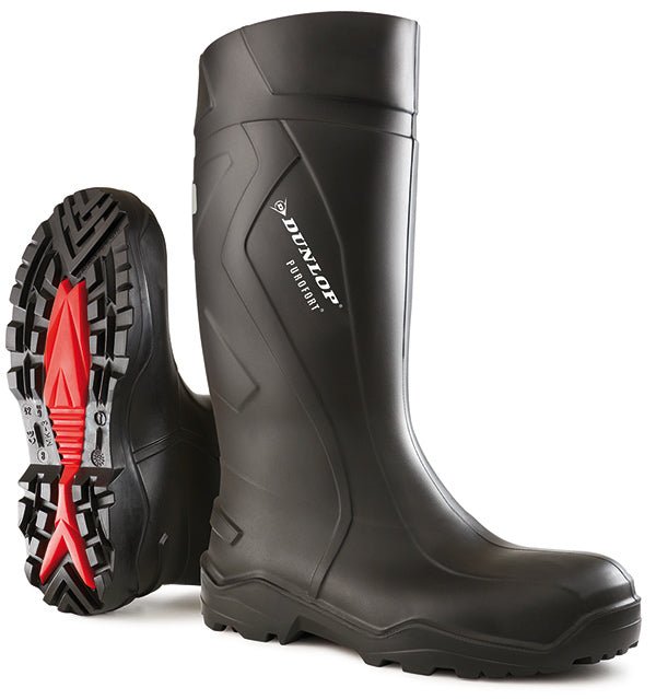 Dunlop Purofort +Full Safety Wellingtons - Black - Customisable Wellingtons