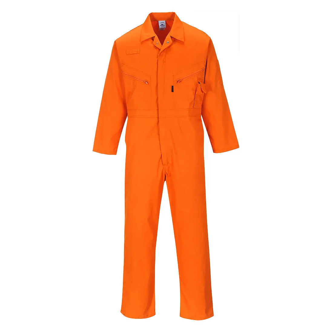 Liverpool Zip Coverall C813 - Orange - Customisable Coveralls