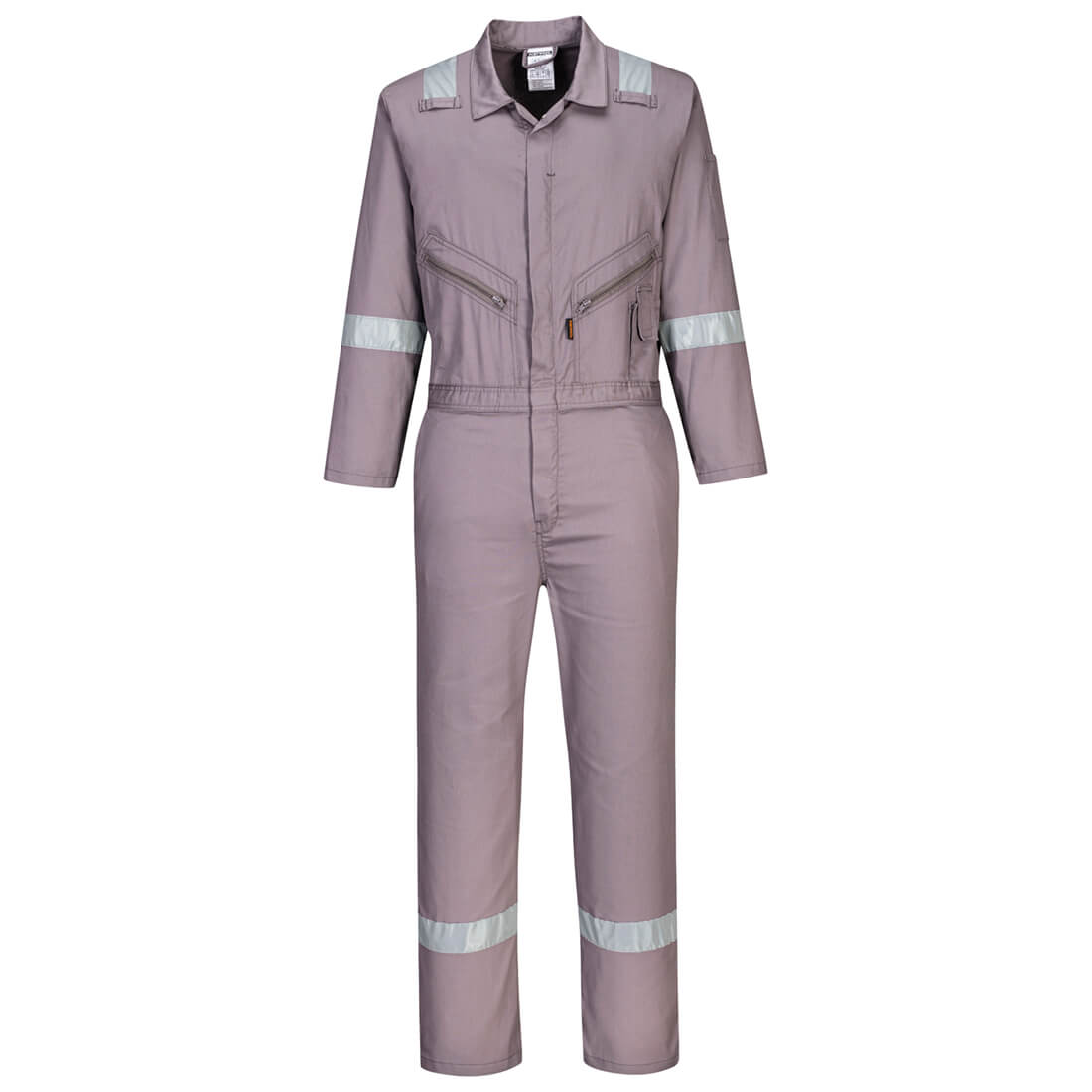 Portwest Iona Cotton Coverall c814 - Grey - Customisable Coveralls