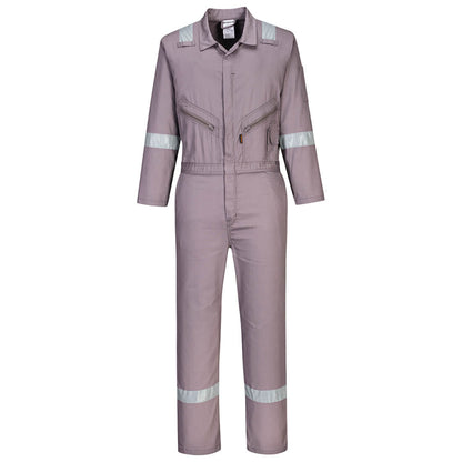 Portwest Iona Cotton Coverall c814 - Grey - Customisable Coveralls