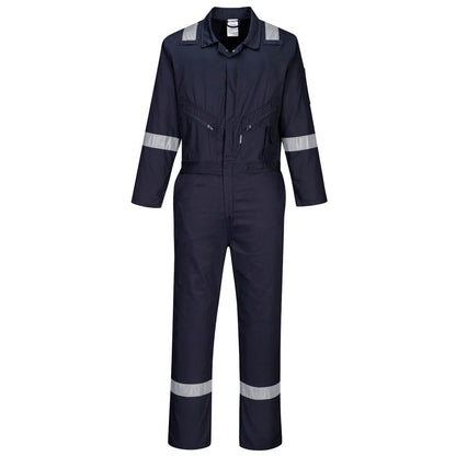 Portwest Iona Cotton Coverall c814 - Navy - Customisable Coveralls
