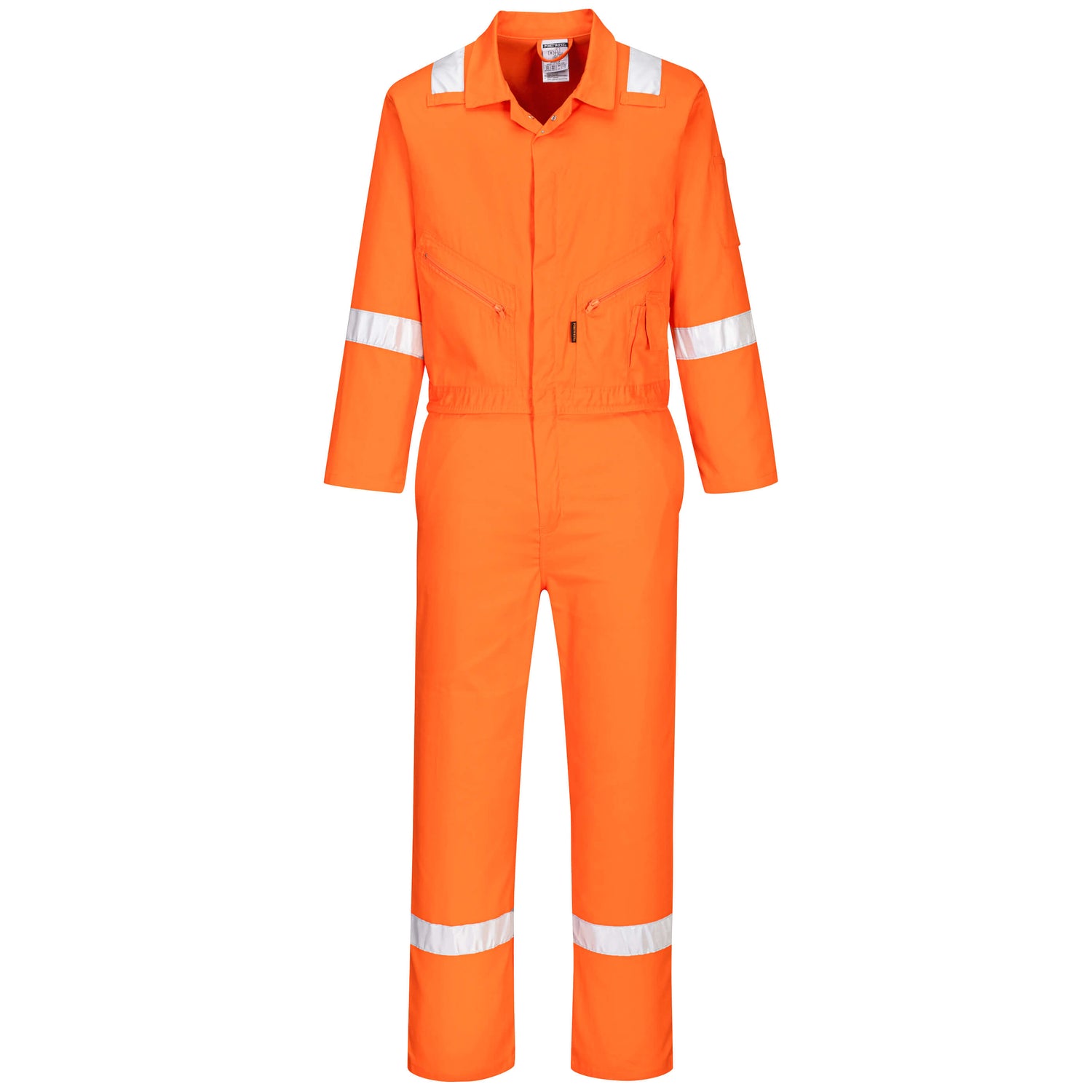 Portwest Iona Cotton Coverall c814 - Orange - Customisable Coveralls