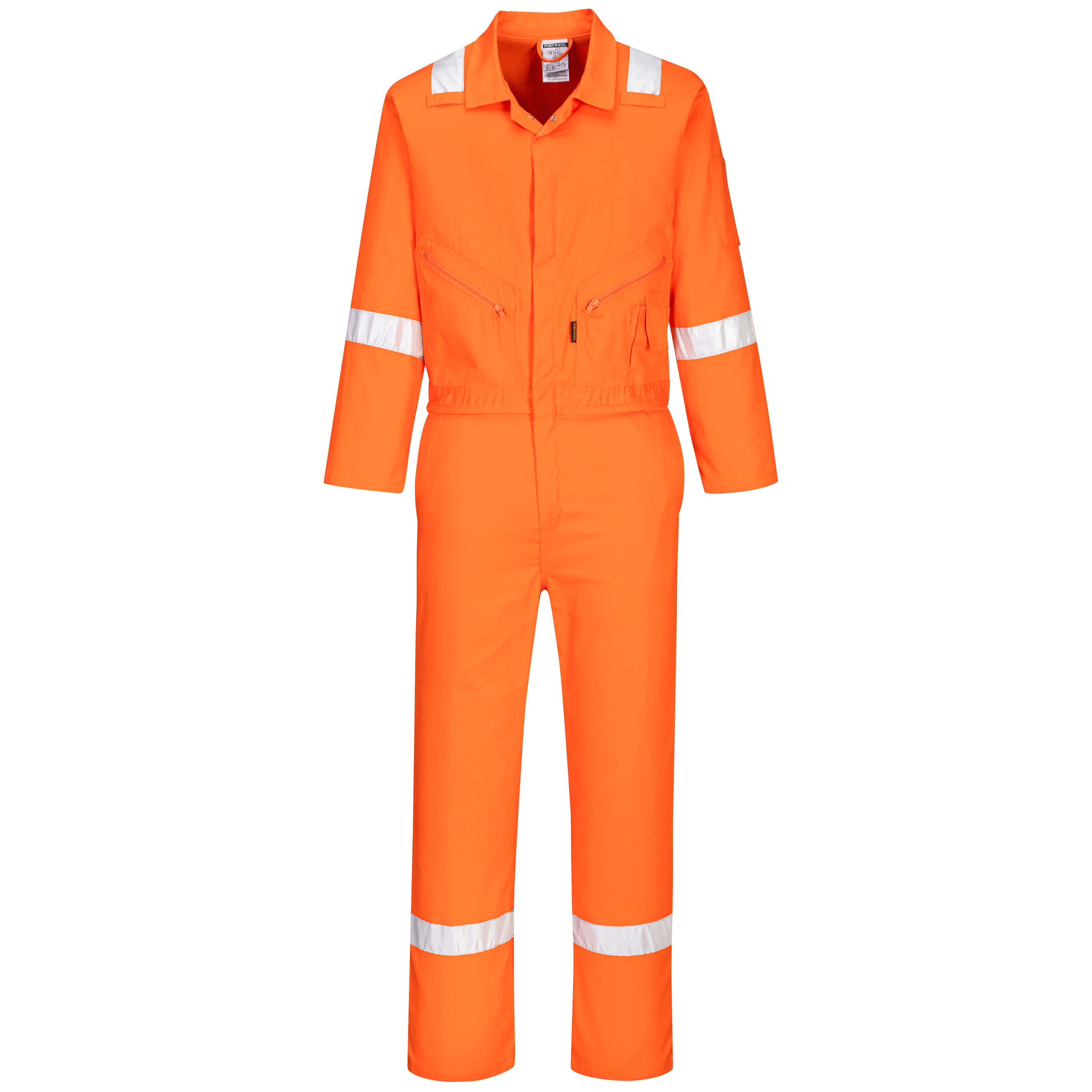 Portwest Iona Cotton Coverall c814 - Orange - Customisable Coveralls