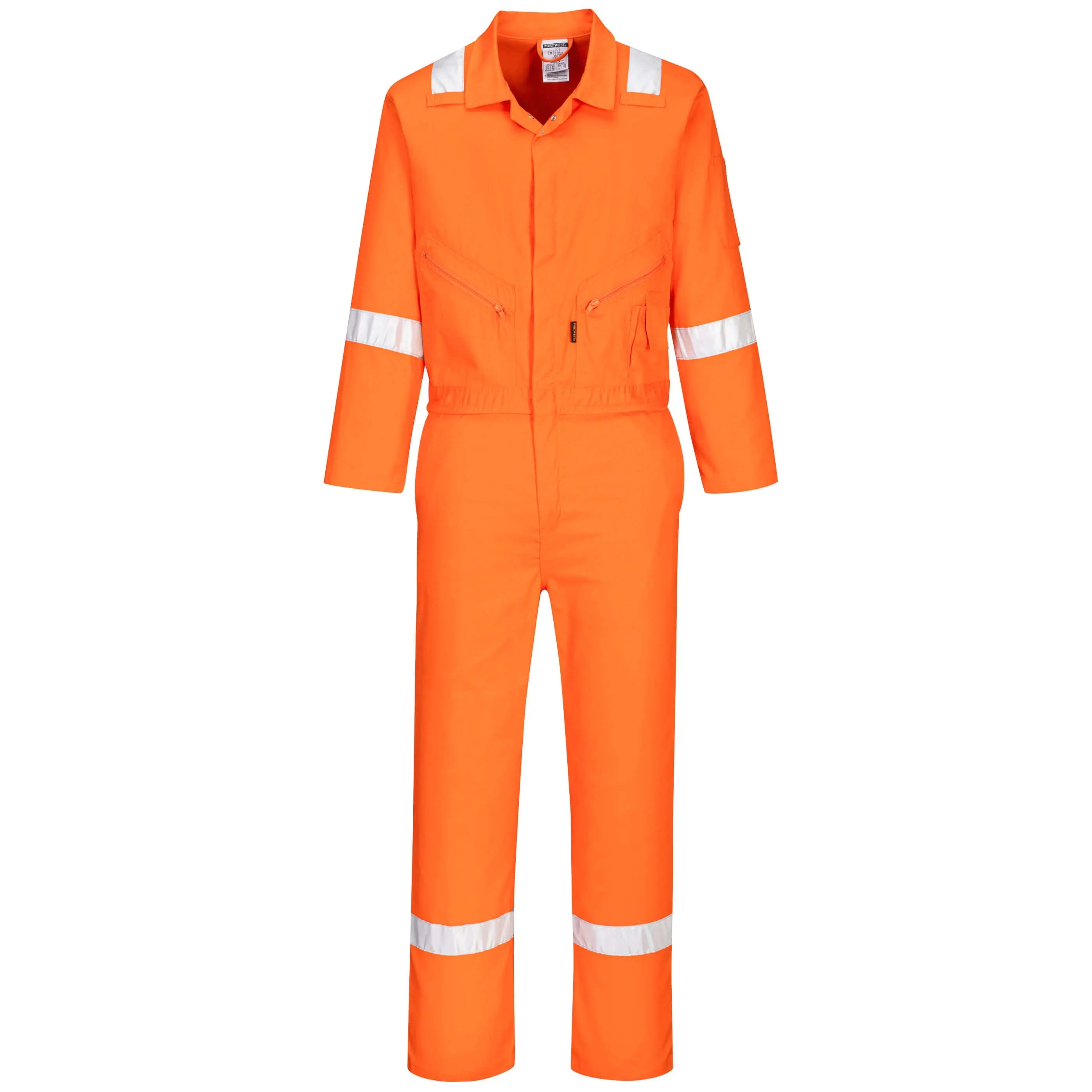 Iona Cotton Coverall C814 - Orange - Customisable Coveralls