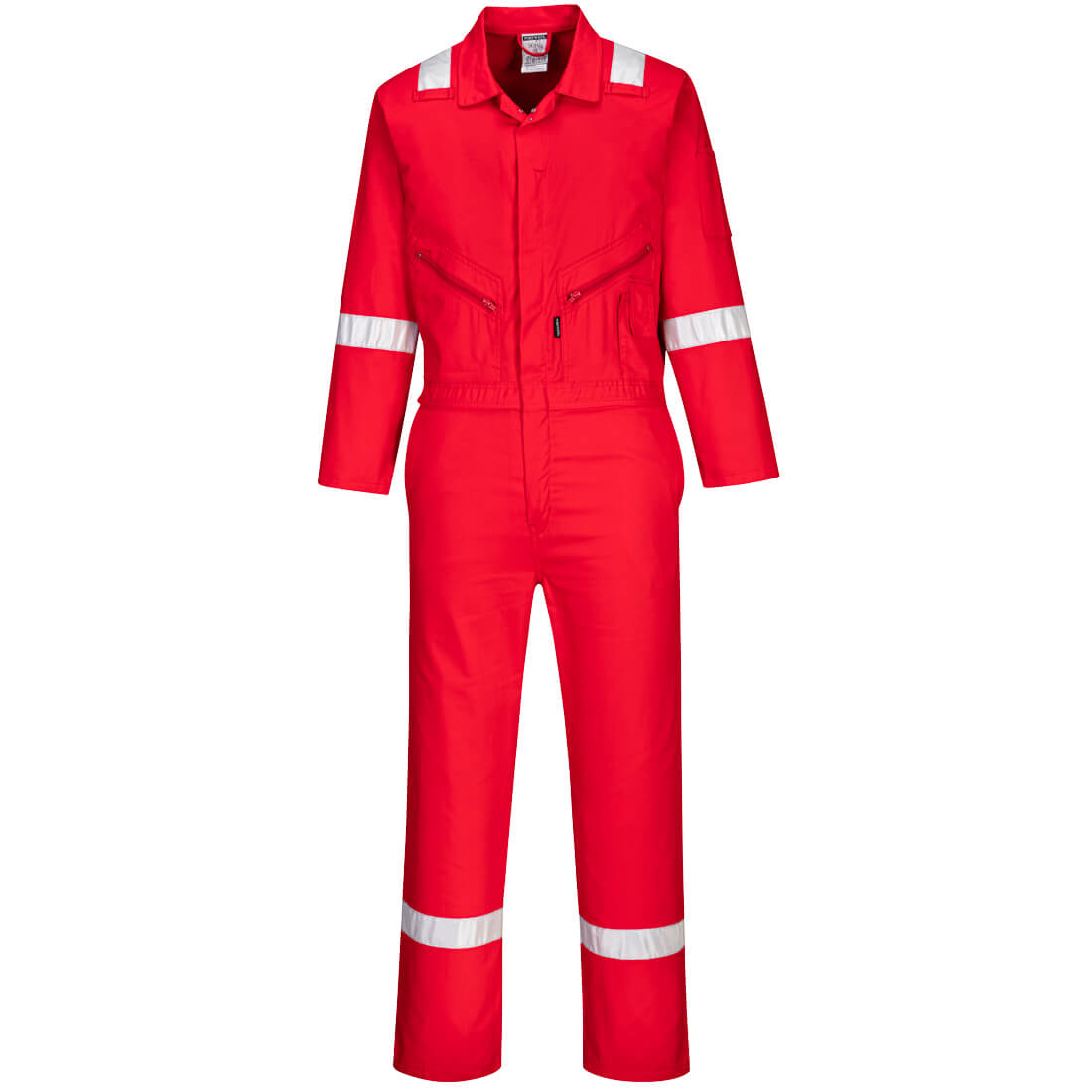 Portwest Iona Cotton Coverall c814 - Red - Customisable Coveralls