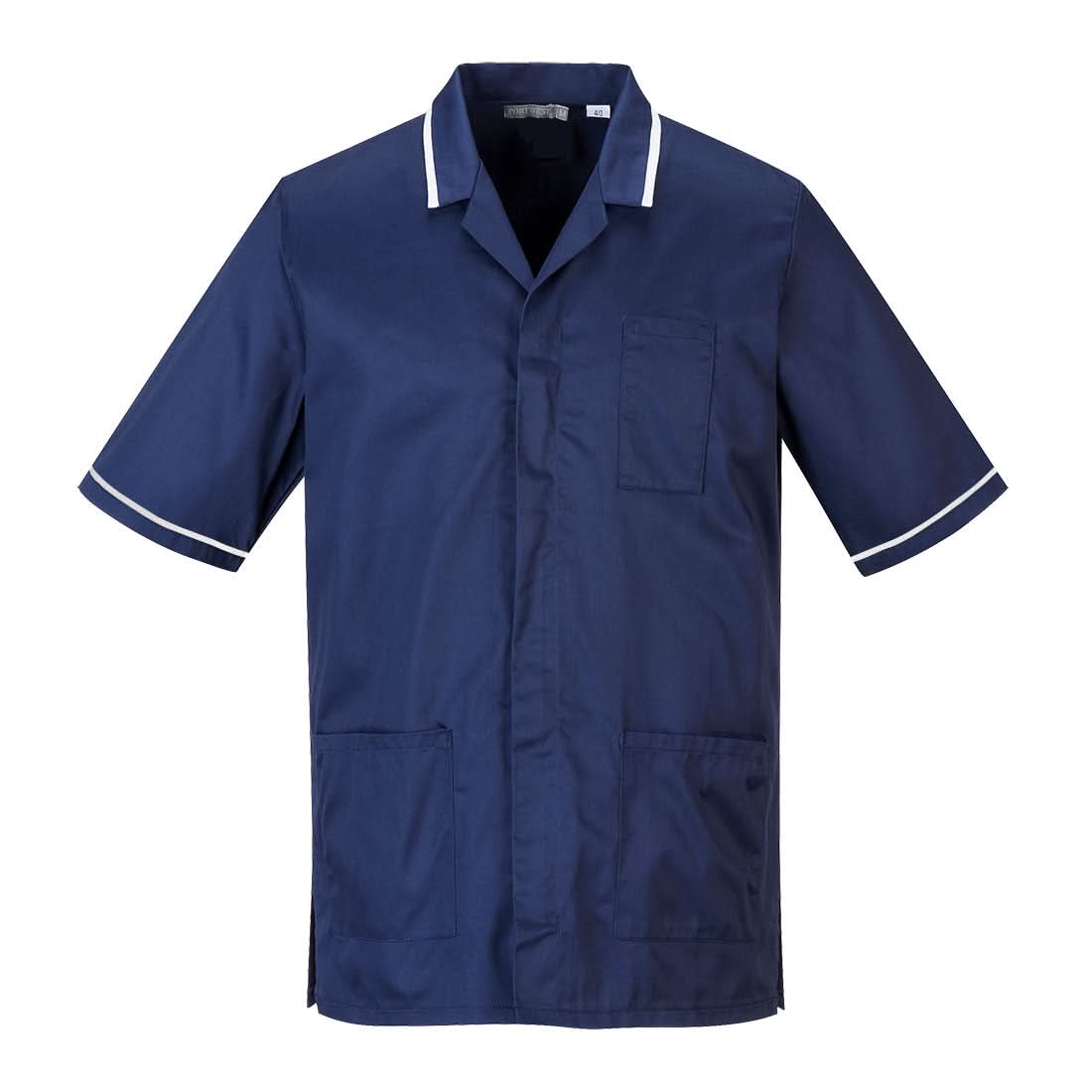 Portwest Medical Tunic SS C820 - Navy - Customisable Tunic