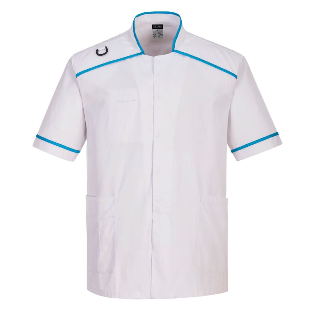 Portwest MenS Medical Tunic C821 - White Aqua - Customisable Tunic
