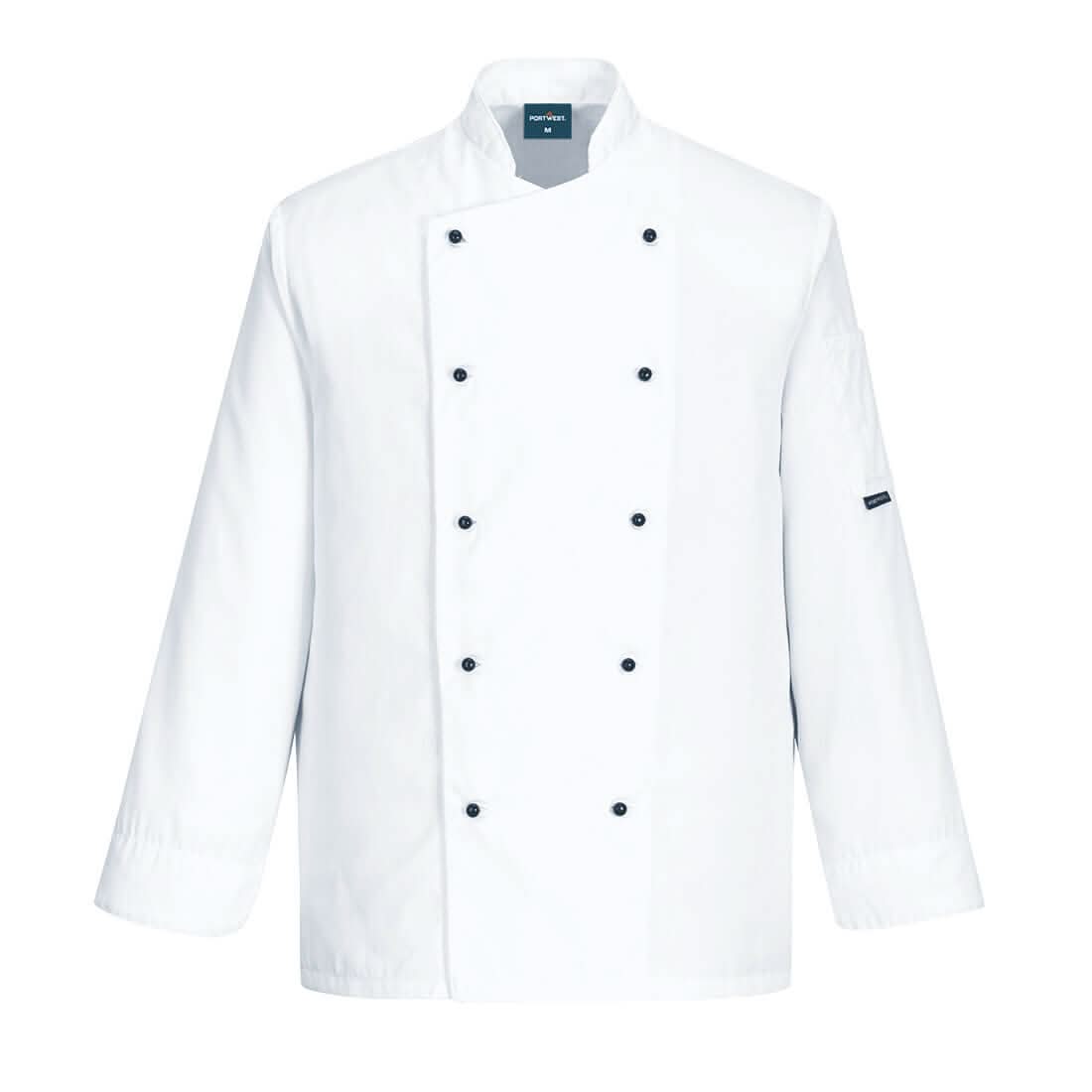 Portwest ChefS Somerset Jacket LS C834 - White - Customisable Jacket