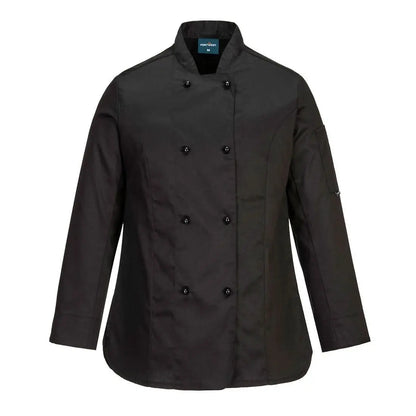 Chef S Women S Meshair Rachel Jacket Ls C837 - Black - Customisable Work Jackets
