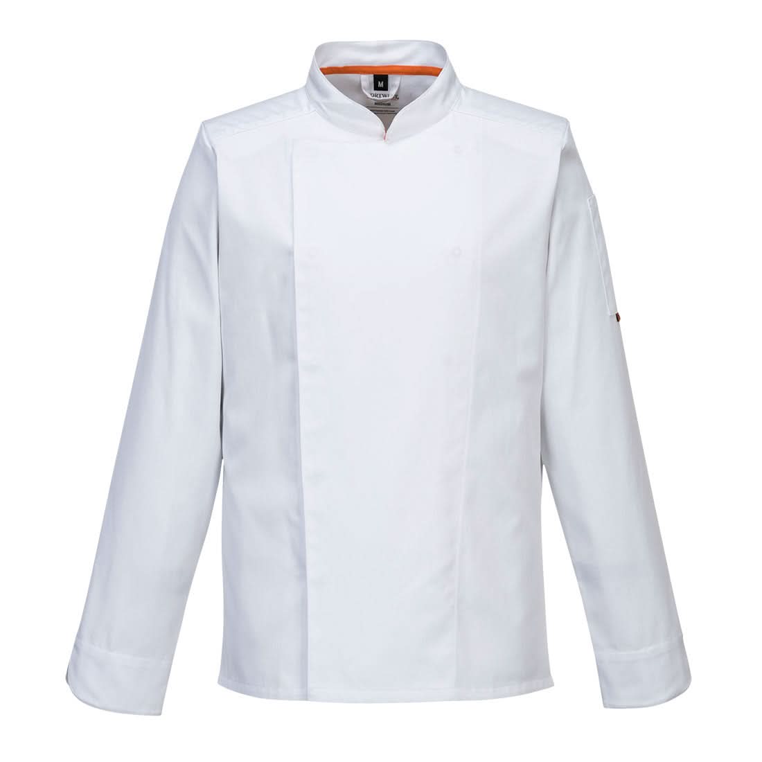 Portwest ChefS Meshair Pro Jacket LS C838 - White - Customisable Jacket