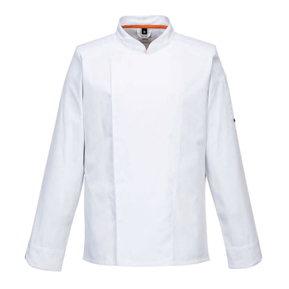 Portwest ChefS Meshair Pro Stretch Jacket LS C846 - White - Customisable Jackets