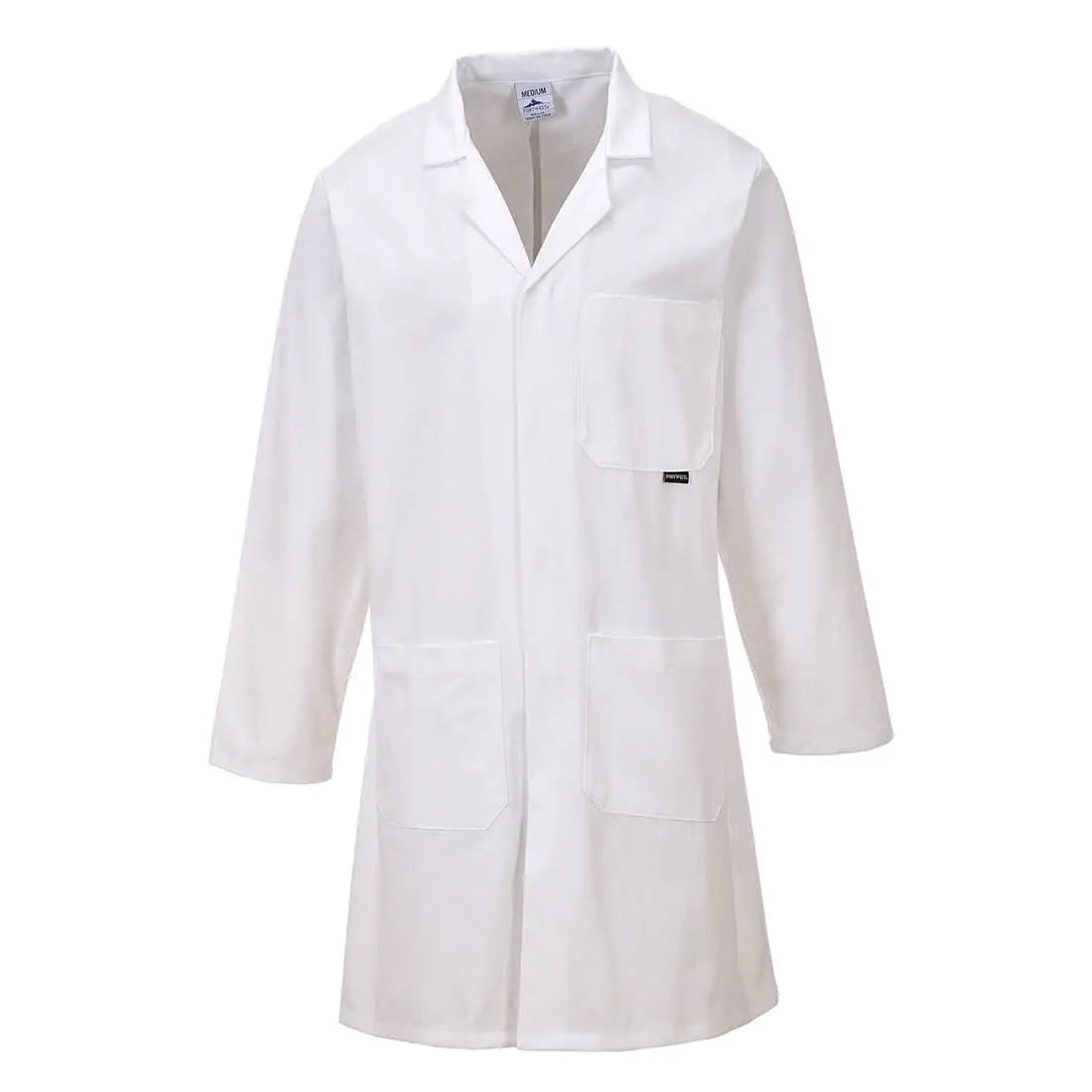 Standard Cotton Coat C851 - White - Customisable Coats