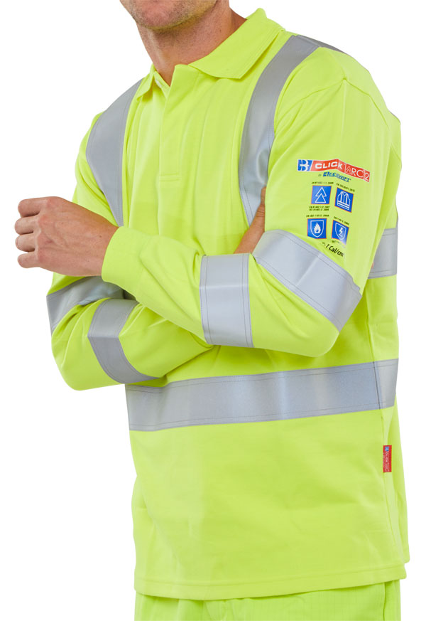 Beeswift Arc Compliant Hi Vis Anti Static Polo Shirt - - Customisable Polo Shirts