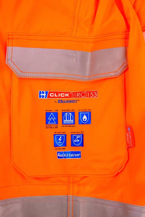 Beeswift Arc Compliant Hi Vis Rail Spec Boilersuit - - Customisable Boilersuits