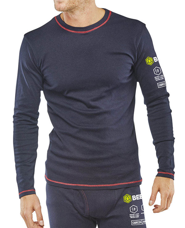 Beeswift Arc Compliant Under Garment T Shirt - Navy Blue - Customisable T-Shirts