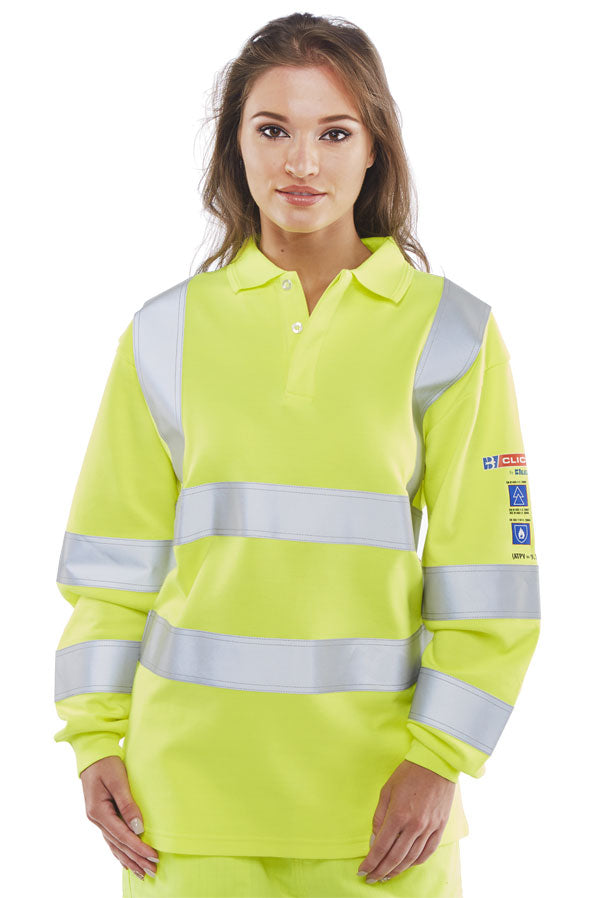 Beeswift Arc Compliant Hi Vis Polo Shirt - - Customisable Polo Shirts