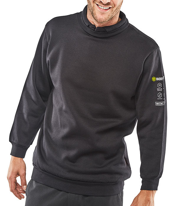 Beeswift Arc Compliant Sweatshirt - Navy Blue - Customisable Sweatshirts