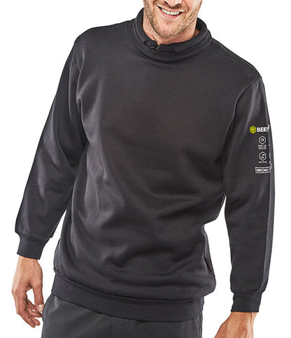 Beeswift Arc Compliant Sweatshirt - Navy Blue - Customisable Sweatshirts