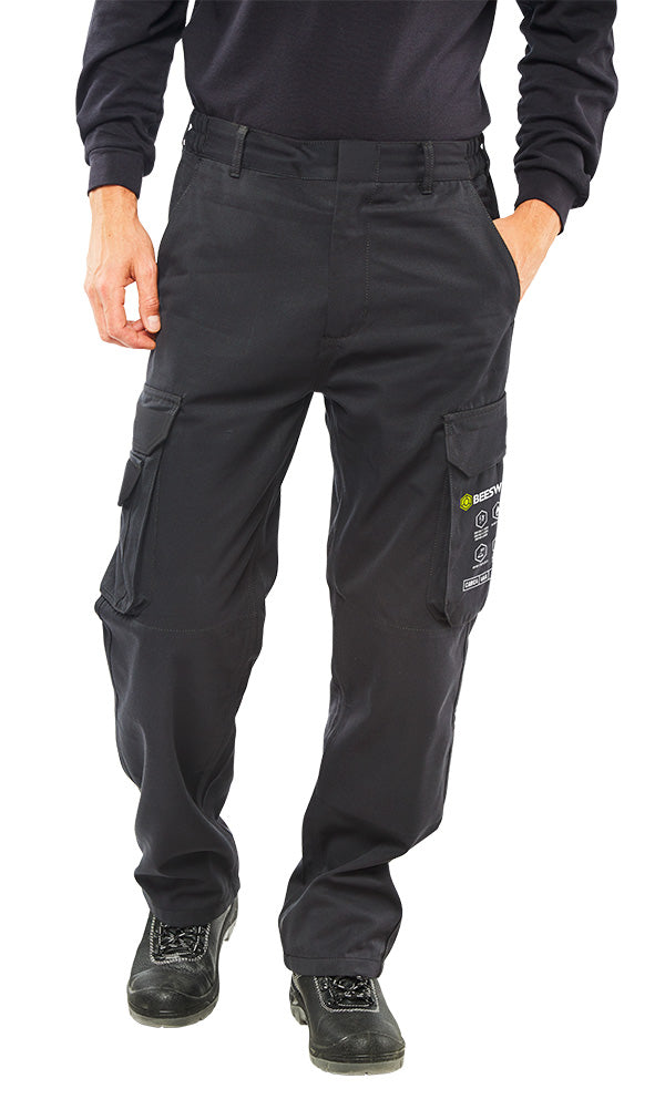 Beeswift Arc Compliant Trousers - Navy Blue - Customisable Trousers