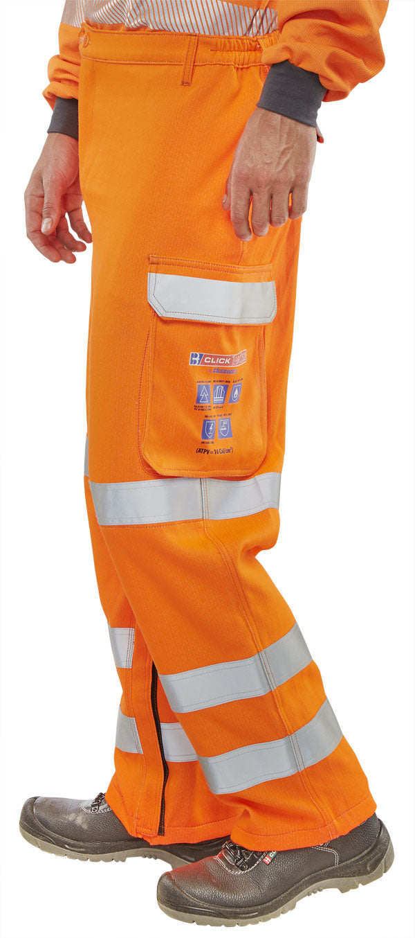 Beeswift Arc Compliant Hi Vis Rail Spec Trousers - - Customisable Trousers