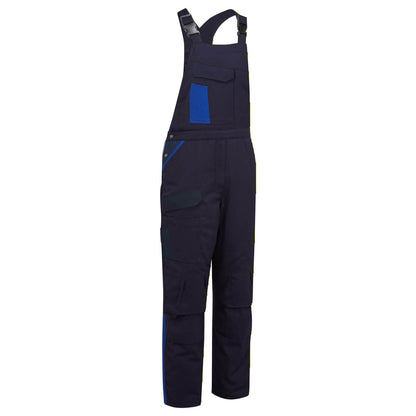 Wx1 Two Tone Cotton Bib And Brace Cd112 - Navy Royal - Customisable Bib &amp; Braces