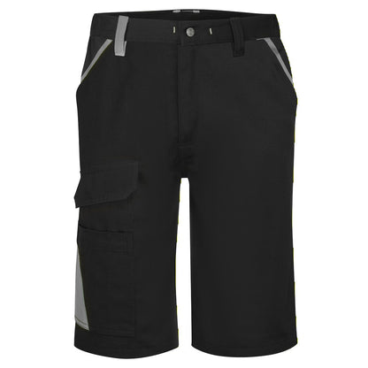 Wx1 Two Tone Cotton Shorts Cd114 - Black Grey - Customisable Shorts