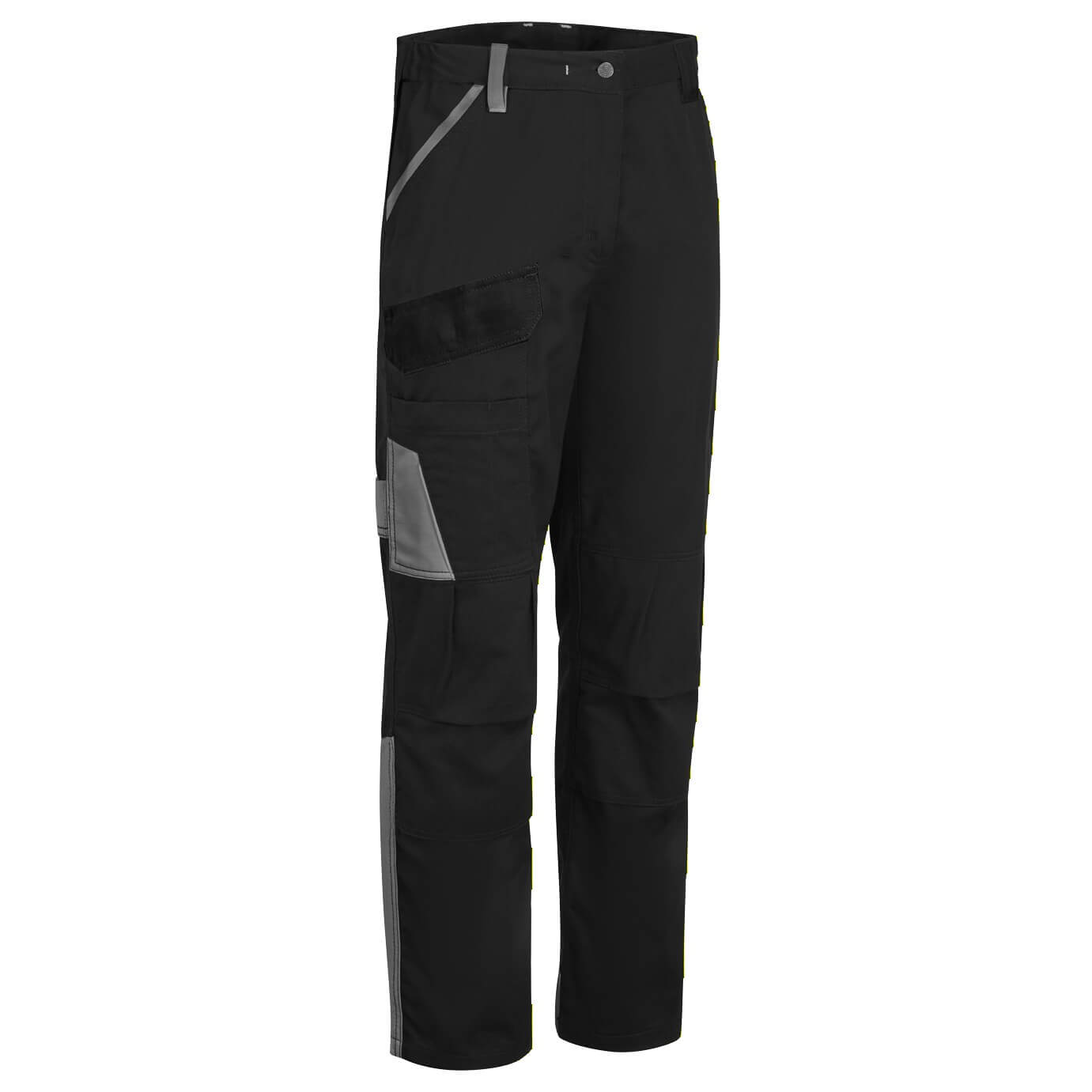 Wx1 Lightweight Cotton Work Trousers Cd131 - Black Grey - Customisable Work Trousers