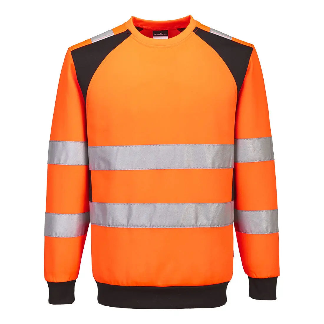 Wx2 Eco Hi Vis Sweatshirt Cd805 - Orange Black - Customisable Sweatshirts