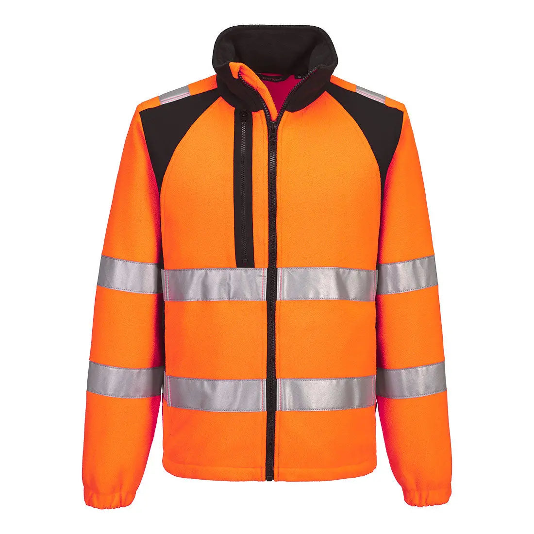 Wx2 Eco Hi Vis Fleece Cd807 - Orange Black - Customisable Fleeces