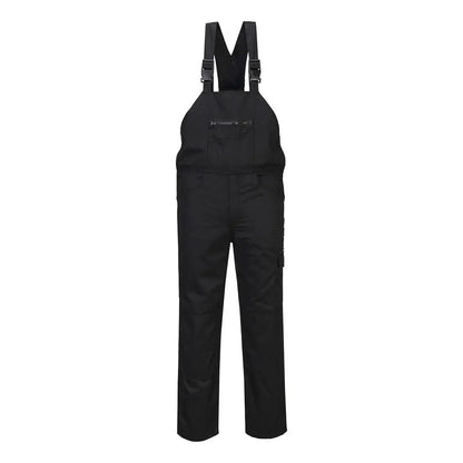 Wx2 Eco Stretch Bib And Brace Cd850 - Black - Customisable Bib &amp; Braces