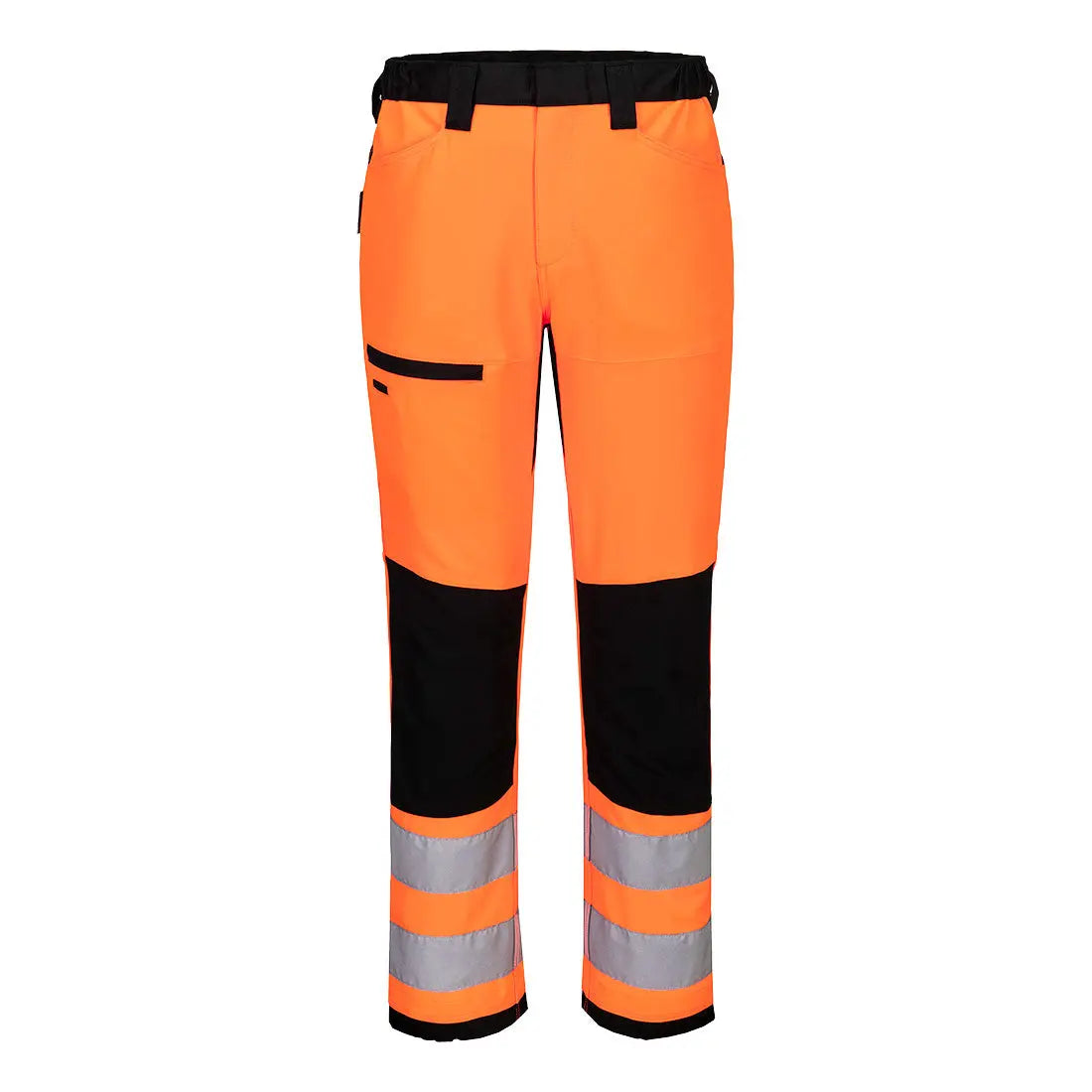Wx2 Eco Hi Vis Class 2 Service Trouser Cd857 - Orange Black - Customisable Service Trousers