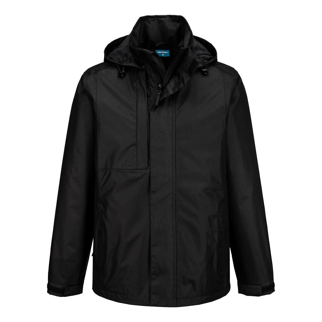 Portwest Wx2 Eco Rain Jacket CD867 - Black - Customisable Jacket