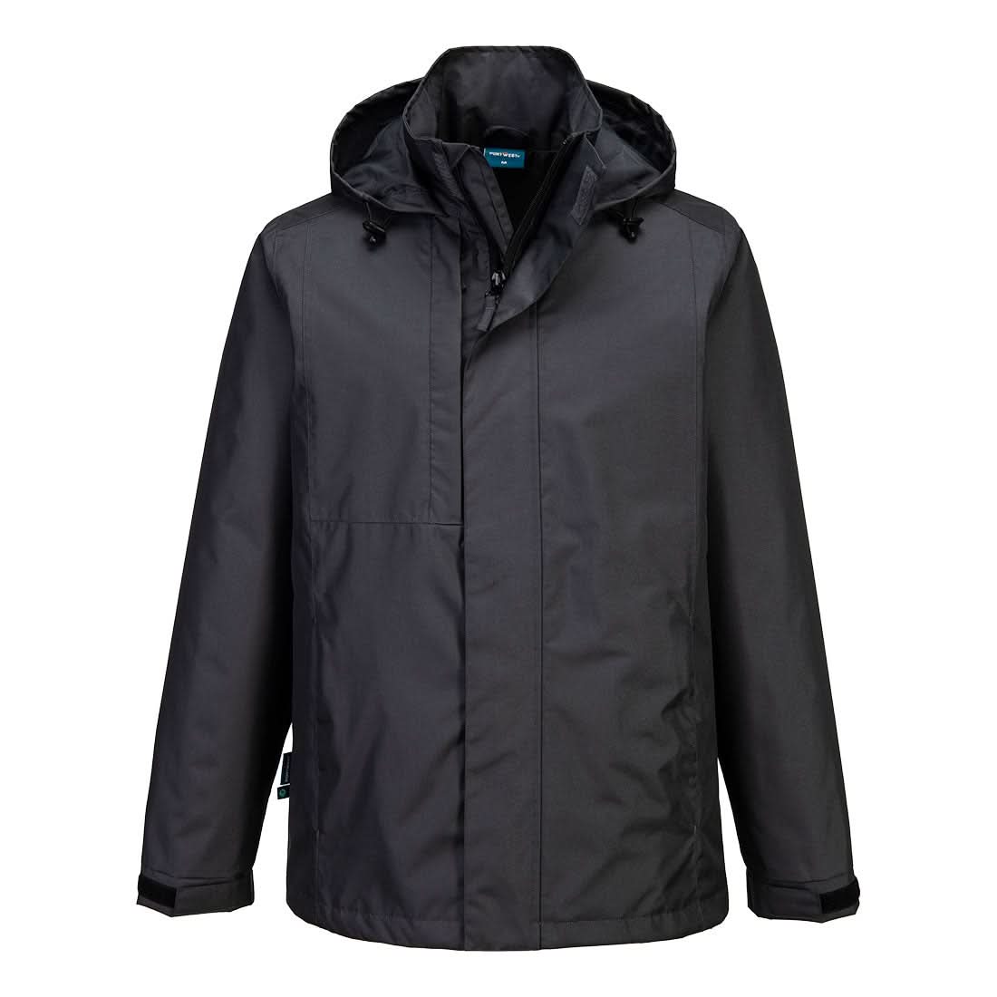 Portwest Wx2 Eco Rain Jacket CD867 - Metal Grey - Customisable Jacket