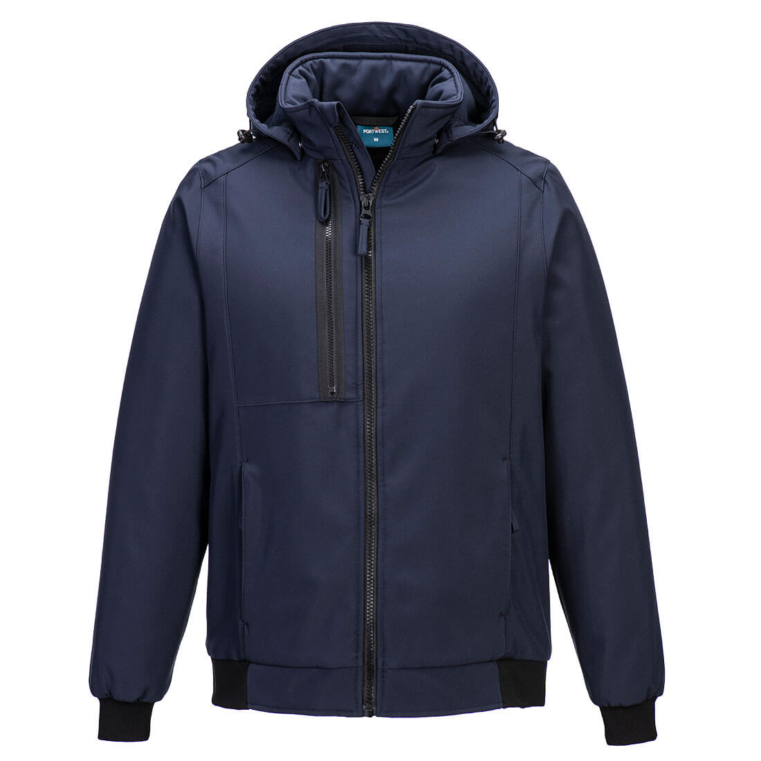 Portwest WX2 Eco Hooded Insulated Softshell (2L) cd874 - Dark Navy - Customisable Jacket