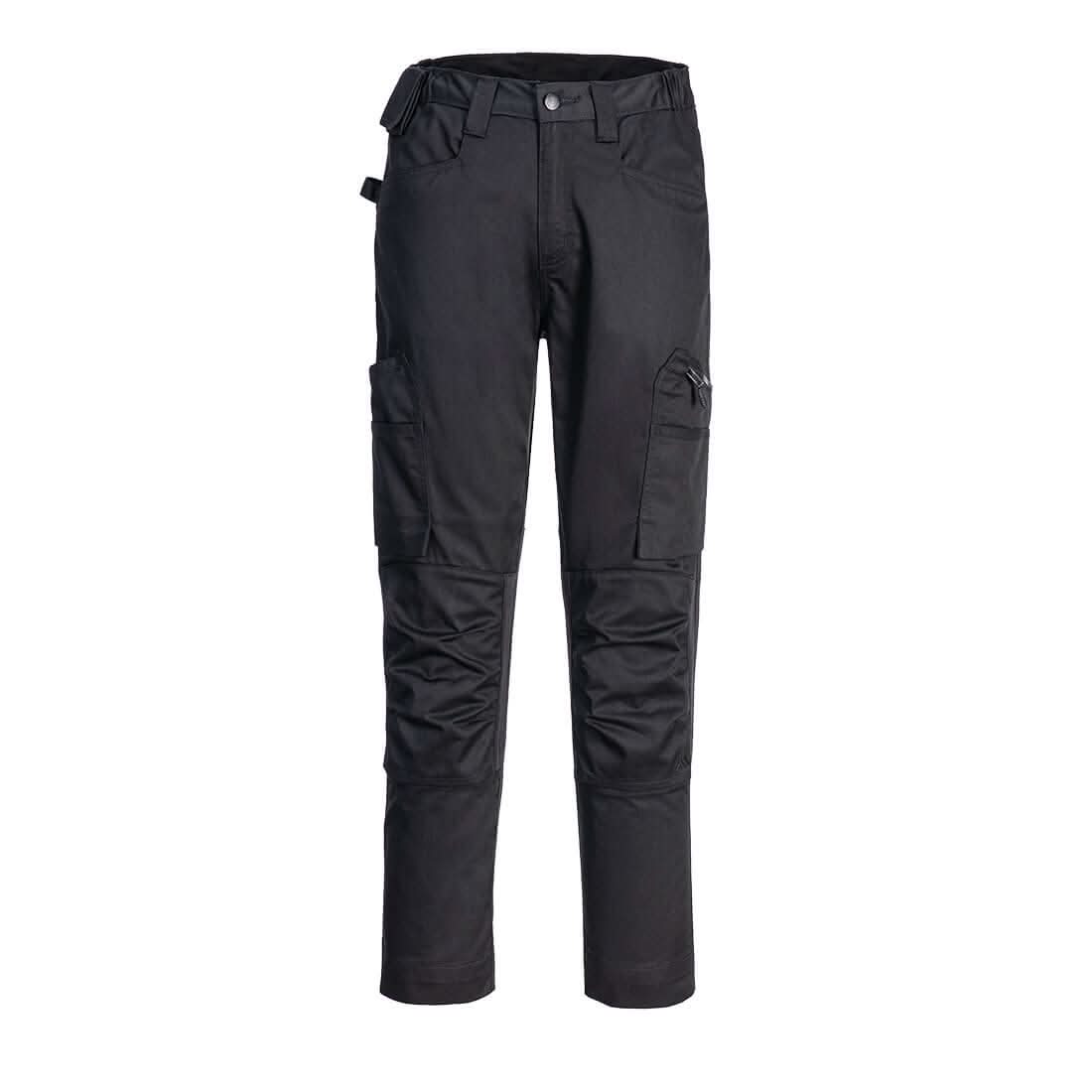 Portwest Wx2 Eco Stretch Trade Trousers Black CD881 - Black - Customisable Trousers