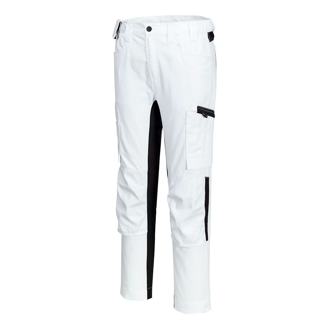 Portwest Wx2 Eco Stretch Trade Trousers White CD881 - White - Customisable Trousers
